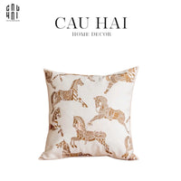 Les Cussins D’Élégance - Vỏ Gối Canvas Équestre Wild Spirit 45-VỎ GỐI-CẬU HAI HOME DECOR