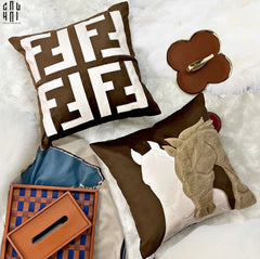 Les Cussins D’Élégance - Vỏ Gối Canvas Fancy Atélier 45-VỎ GỐI-CẬU HAI HOME DECOR