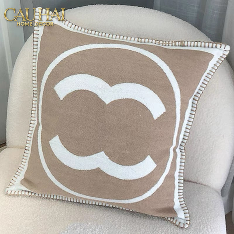 Les Cussins D’Élégance - Vỏ Gối Tweed Coco - Gray-VỎ GỐI-CẬU HAI HOME DECOR