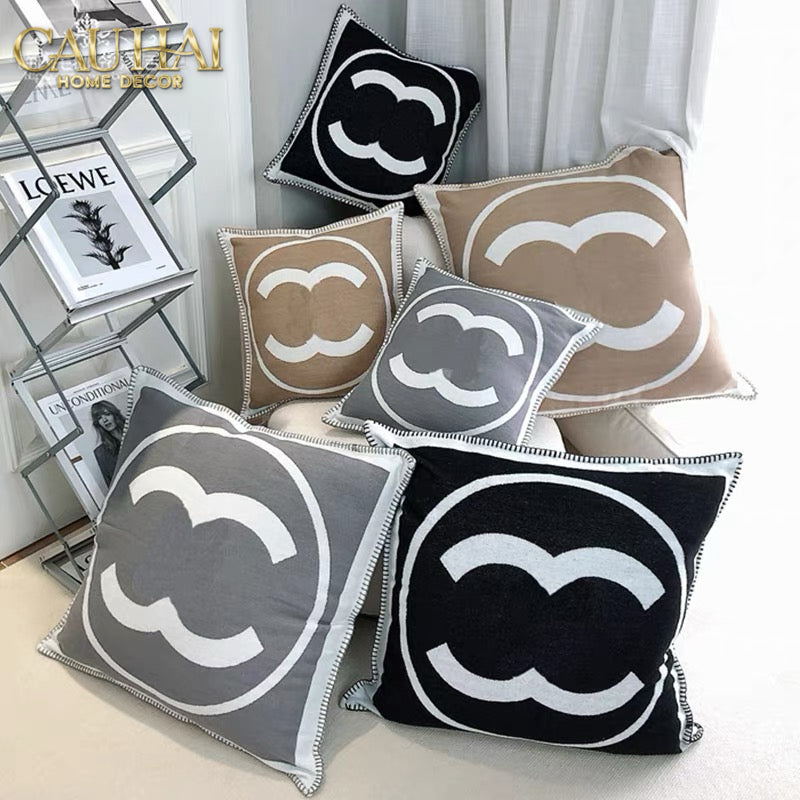 Les Cussins D’Élégance - Vỏ Gối Tweed Coco - Gray-VỎ GỐI-CẬU HAI HOME DECOR