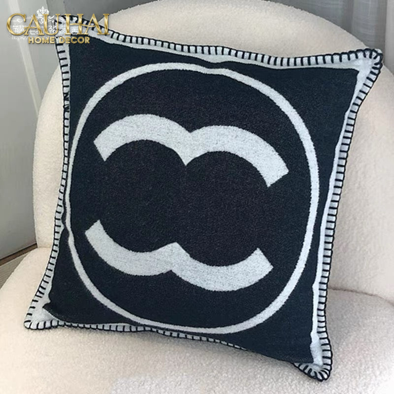 Les Cussins D’Élégance - Vỏ Gối Tweed Coco - Gray-VỎ GỐI-CẬU HAI HOME DECOR