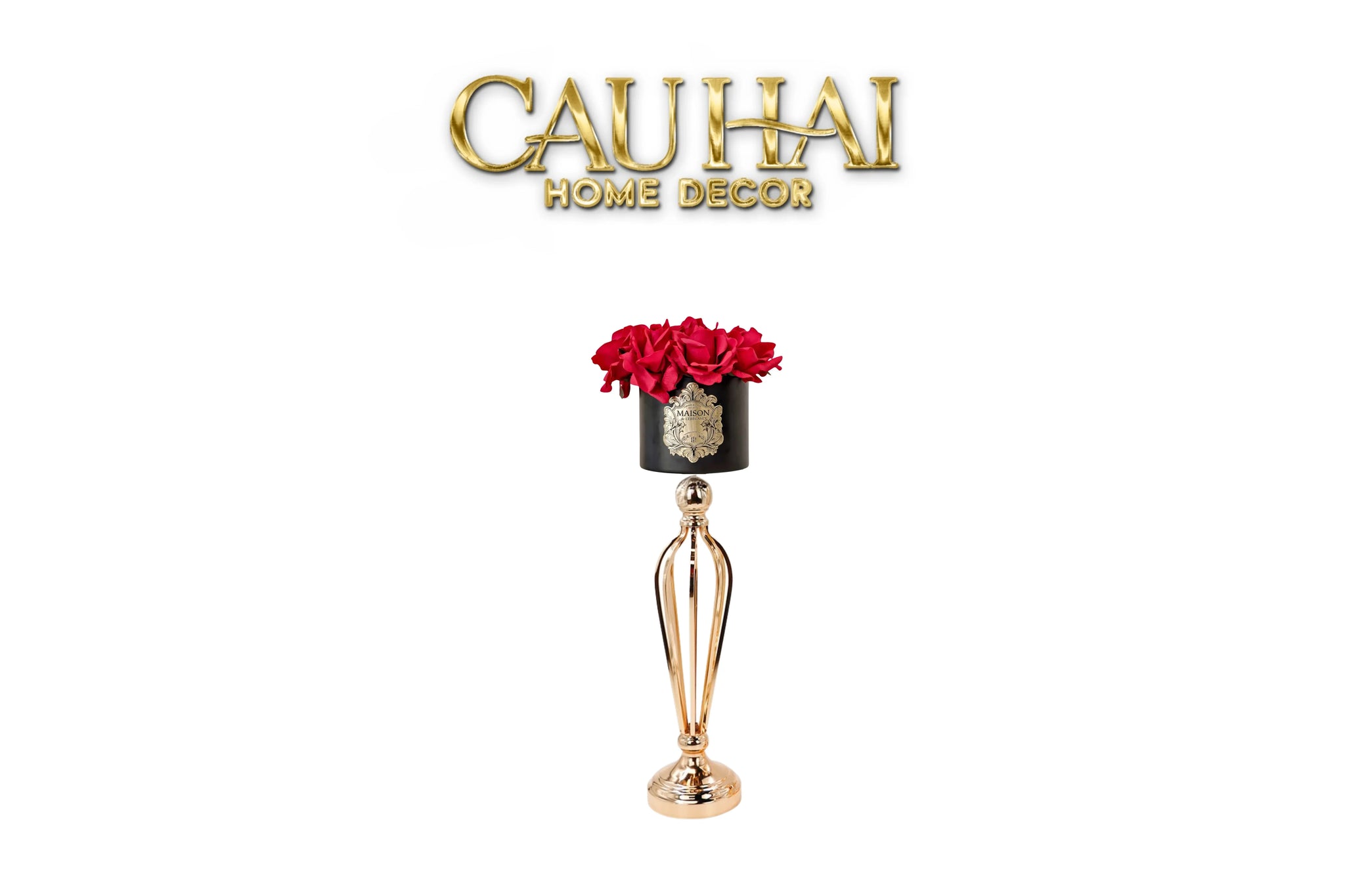 L’Essence Du Rose 12 - Chậu Hoa Hồng Versailles Grande H52-BÌNH HOA-CẬU HAI HOME DECOR