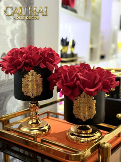 L’Essence Du Rose 15 - Chậu Hoa Hồng Pedestal H20-CẬU HAI HOME DECOR