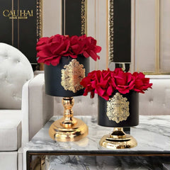 L’Essence Du Rose 15 - Chậu Hoa Hồng Pedestal H26-BÌNH HOA-CẬU HAI HOME DECOR