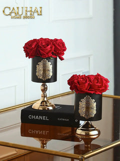 L’Essence Du Rose - Chậu Hoa Hồng D12-BÌNH HOA-CẬU HAI HOME DECOR