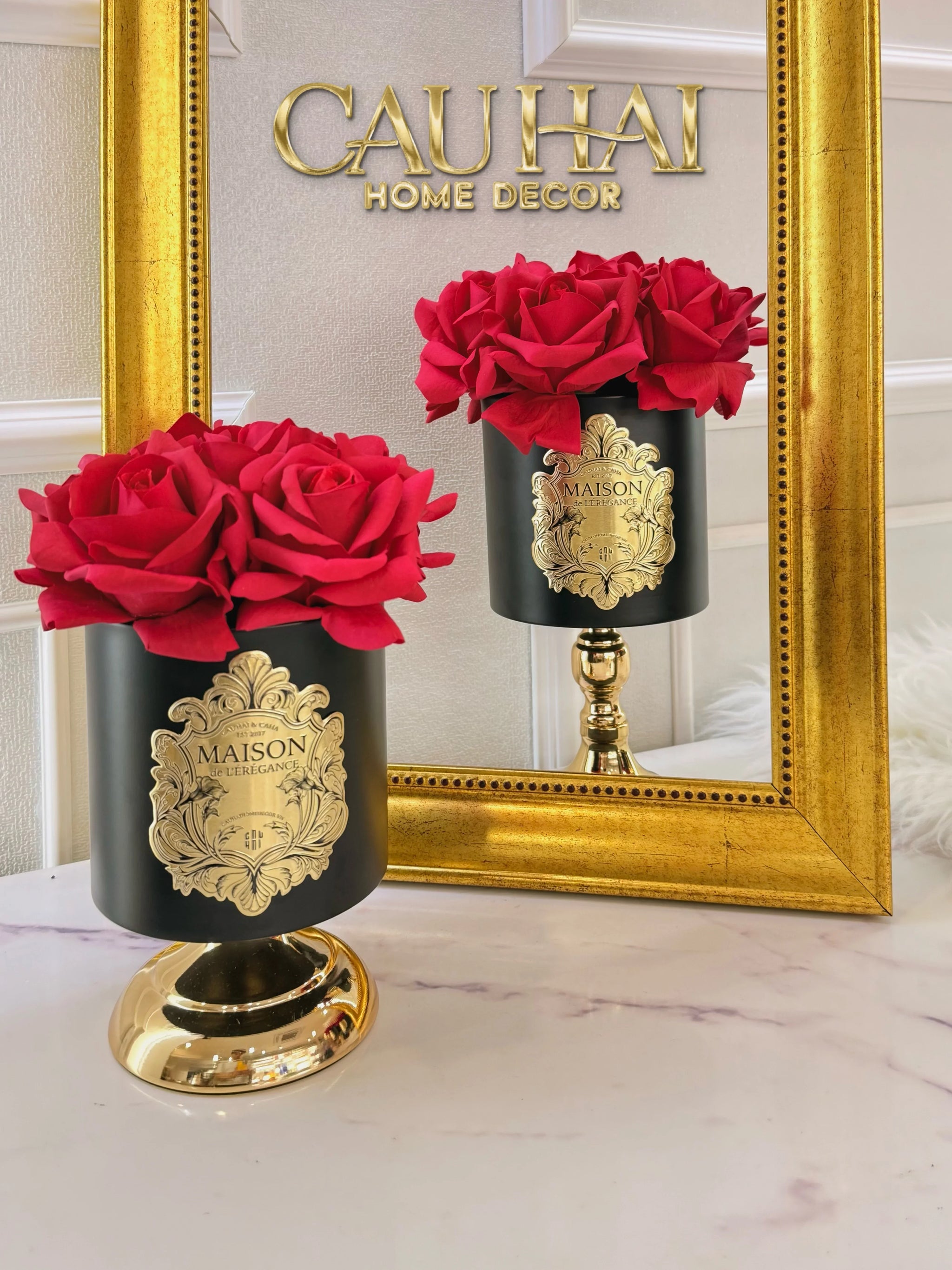 L’Essence Du Rose - Chậu Hoa Hồng D12-BÌNH HOA-CẬU HAI HOME DECOR