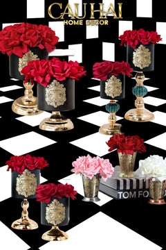 L’Essence Du Rose - Chậu Hoa Hồng D12-BÌNH HOA-CẬU HAI HOME DECOR