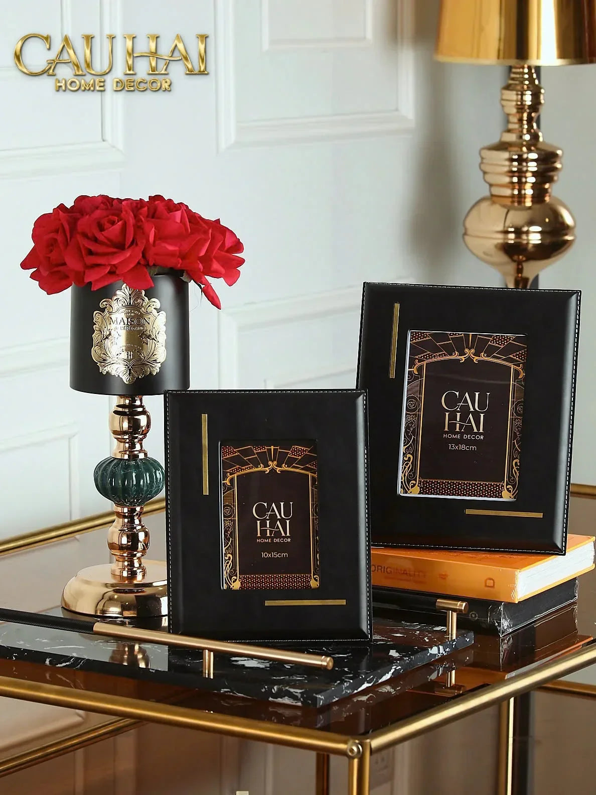 L’Essence Du Rose - Chậu Hoa Hồng Elizabeth H37/41-BÌNH HOA-CẬU HAI HOME DECOR