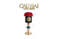 L’Essence Du Rose - Chậu Hoa Hồng Elizabeth H37/41-BÌNH HOA-CẬU HAI HOME DECOR