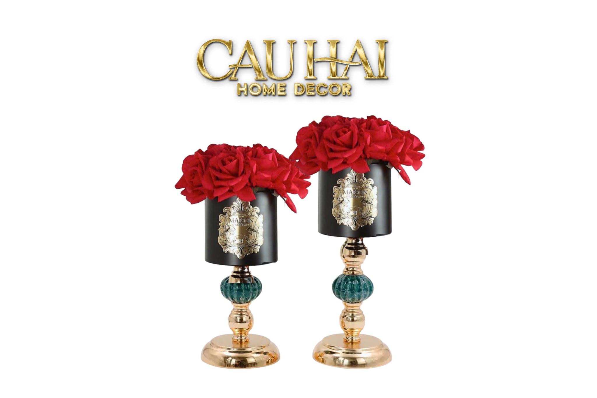 L’Essence Du Rose - Chậu Hoa Hồng Elizabeth H37/41-BÌNH HOA-CẬU HAI HOME DECOR