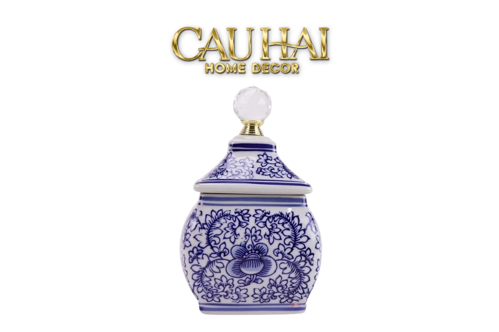 Lọ Cắm Hoa - Hoà Điền Ngọc - Indochine Indigo Porcelain Vases-HŨ TRANG TRÍ-CẬU HAI HOME DECOR