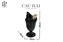 Lọ Cọ Gốm Sứ BlackMagic Fold-Lọ cọ-CẬU HAI HOME DECOR
