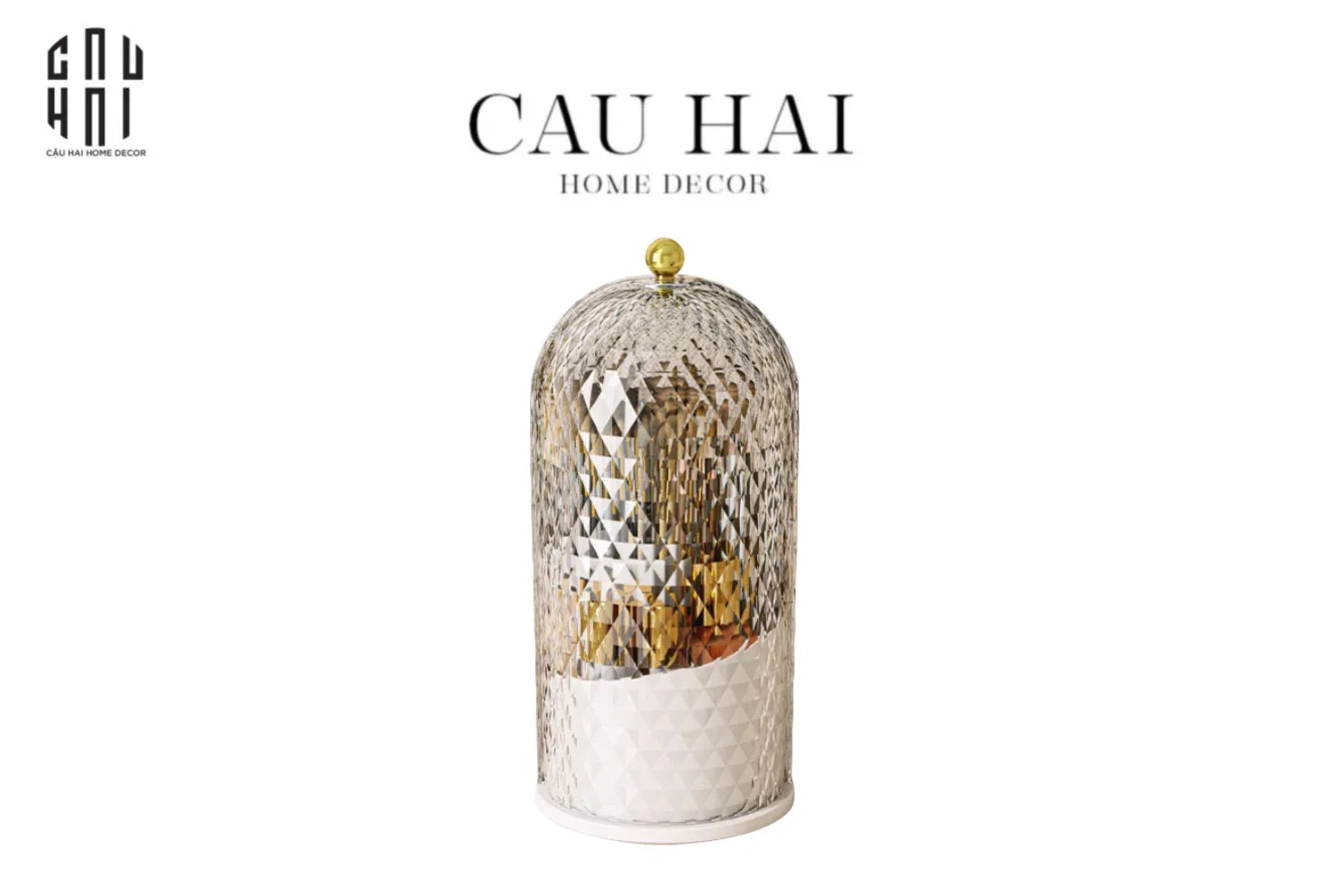 Lọ Đựng Cọ Diamond 360 - Blanc-HŨ TRANG TRÍ-CẬU HAI HOME DECOR