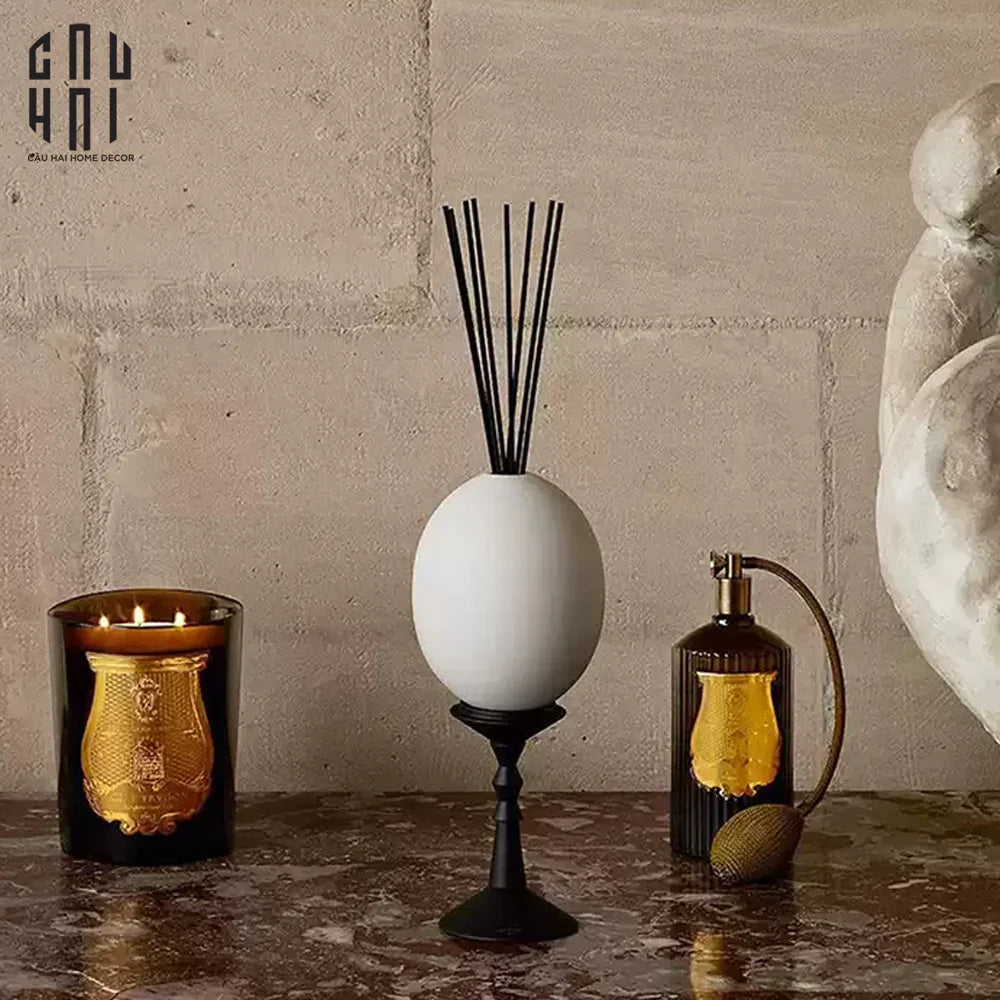 Lọ Đựng Tinh Dầu White Egg - Ss25-Home Fragrance-CẬU HAI HOME DECOR