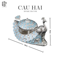 Lọ Đường Persian Plume Azure Du Paon-HŨ TRANG TRÍ-CẬU HAI HOME DECOR