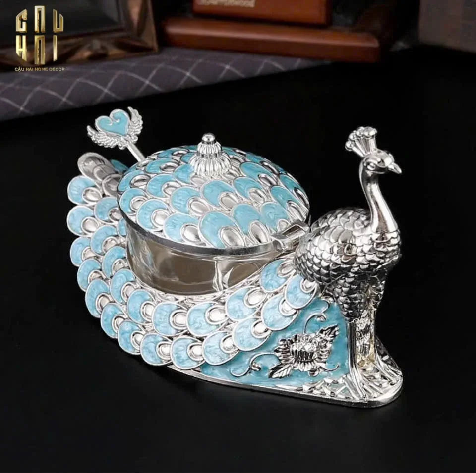 Lọ Đường Persian Plume Azure Du Paon-HŨ TRANG TRÍ-CẬU HAI HOME DECOR
