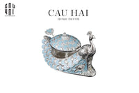 Lọ Đường Persian Plume Azure Du Paon-HŨ TRANG TRÍ-CẬU HAI HOME DECOR