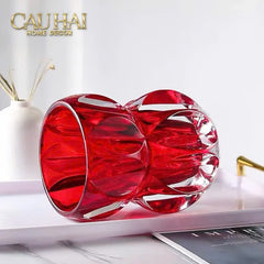 Lọ Hoa Pha Lê Ruby Cristalleries Vase 18cm-BÌNH HOA-CẬU HAI HOME DECOR