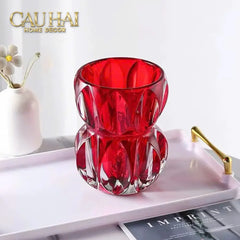 Lọ Hoa Pha Lê Ruby Cristalleries Vase 18cm-BÌNH HOA-CẬU HAI HOME DECOR