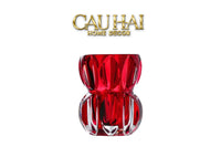 Lọ Hoa Pha Lê Ruby Cristalleries Vase 18cm-BÌNH HOA-CẬU HAI HOME DECOR
