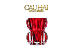 Lọ Hoa Pha Lê Ruby Cristalleries Vase 18cm-BÌNH HOA-CẬU HAI HOME DECOR