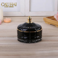 Lọ Kẹo Thuỷ Tinh Castle Wall Cyan / Savior-CẬU HAI HOME DECOR