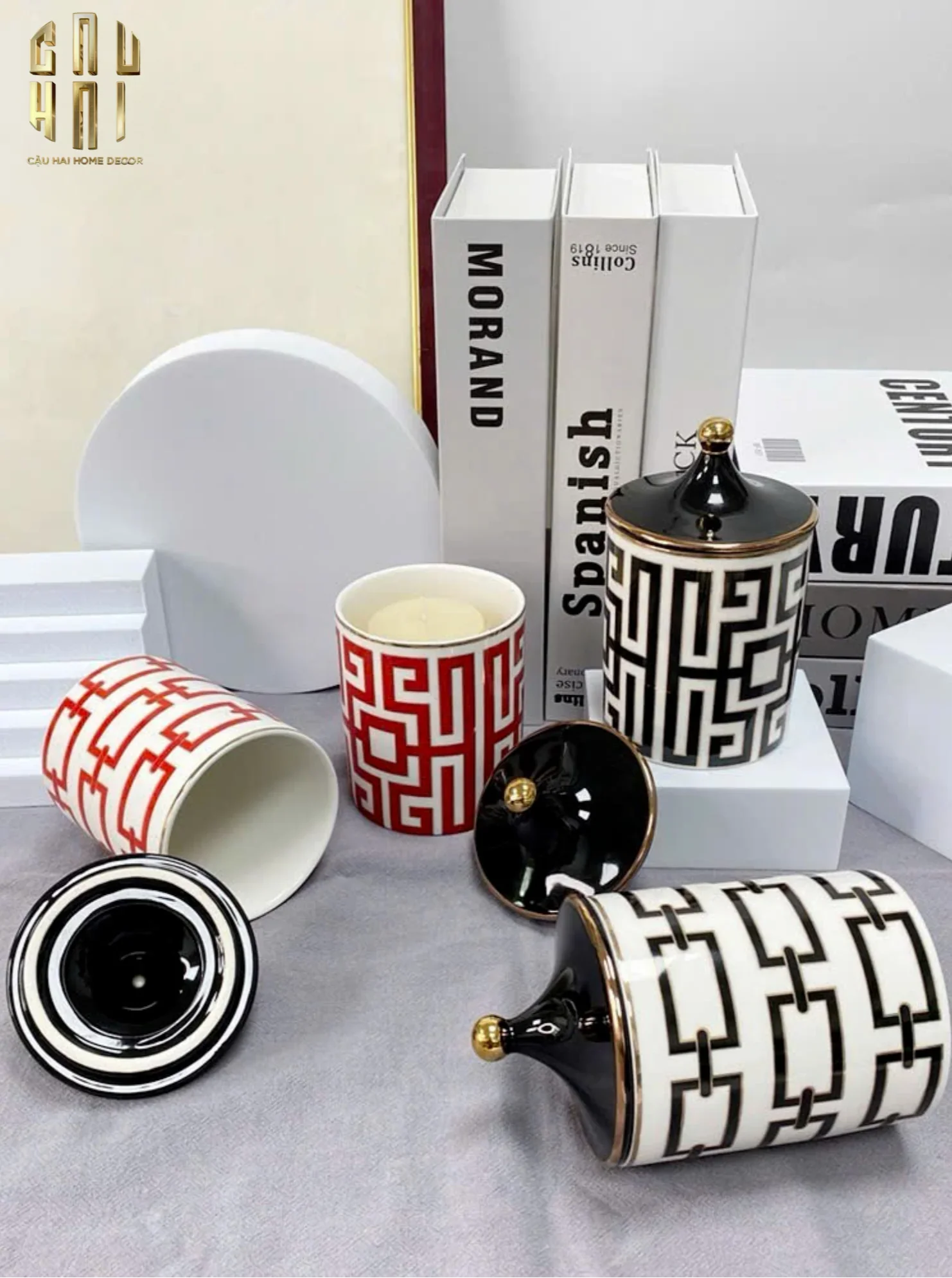 Lọ Luxe Royale Meander Key-HŨ TRANG TRÍ-CẬU HAI HOME DECOR