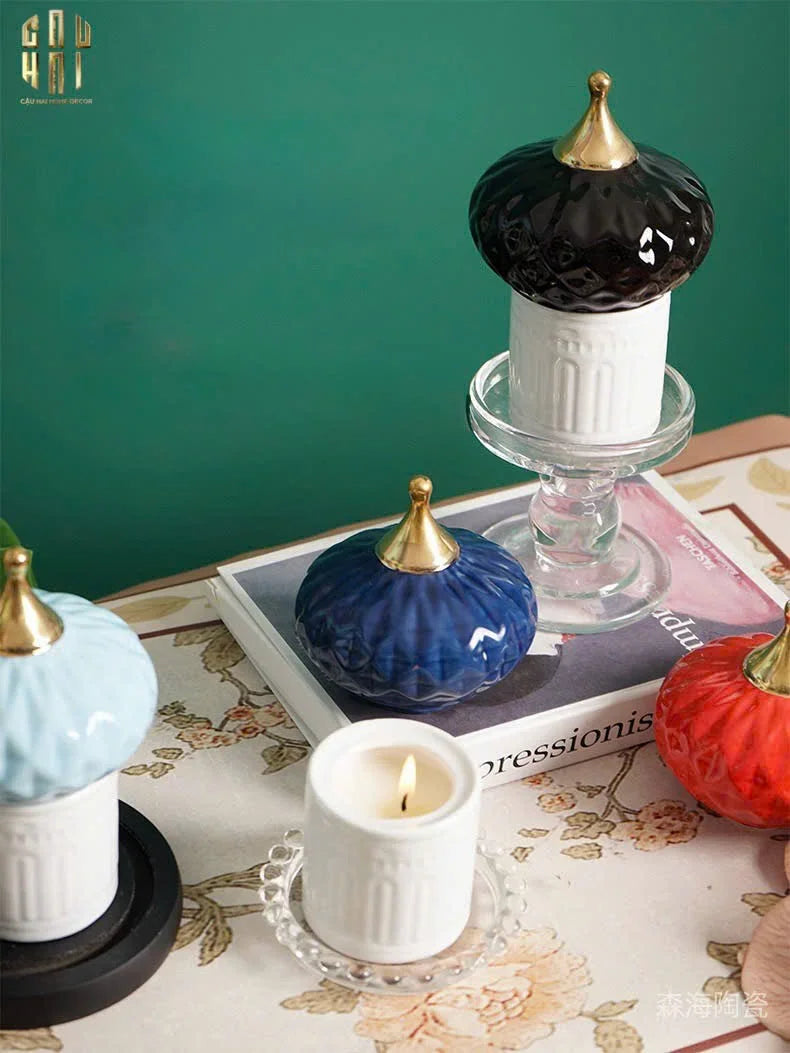 Lọ Nến Persian Castle - Nến Thơm Trang Trí Cao Cấp-NẾN TRANG TRÍ-CẬU HAI HOME DECOR