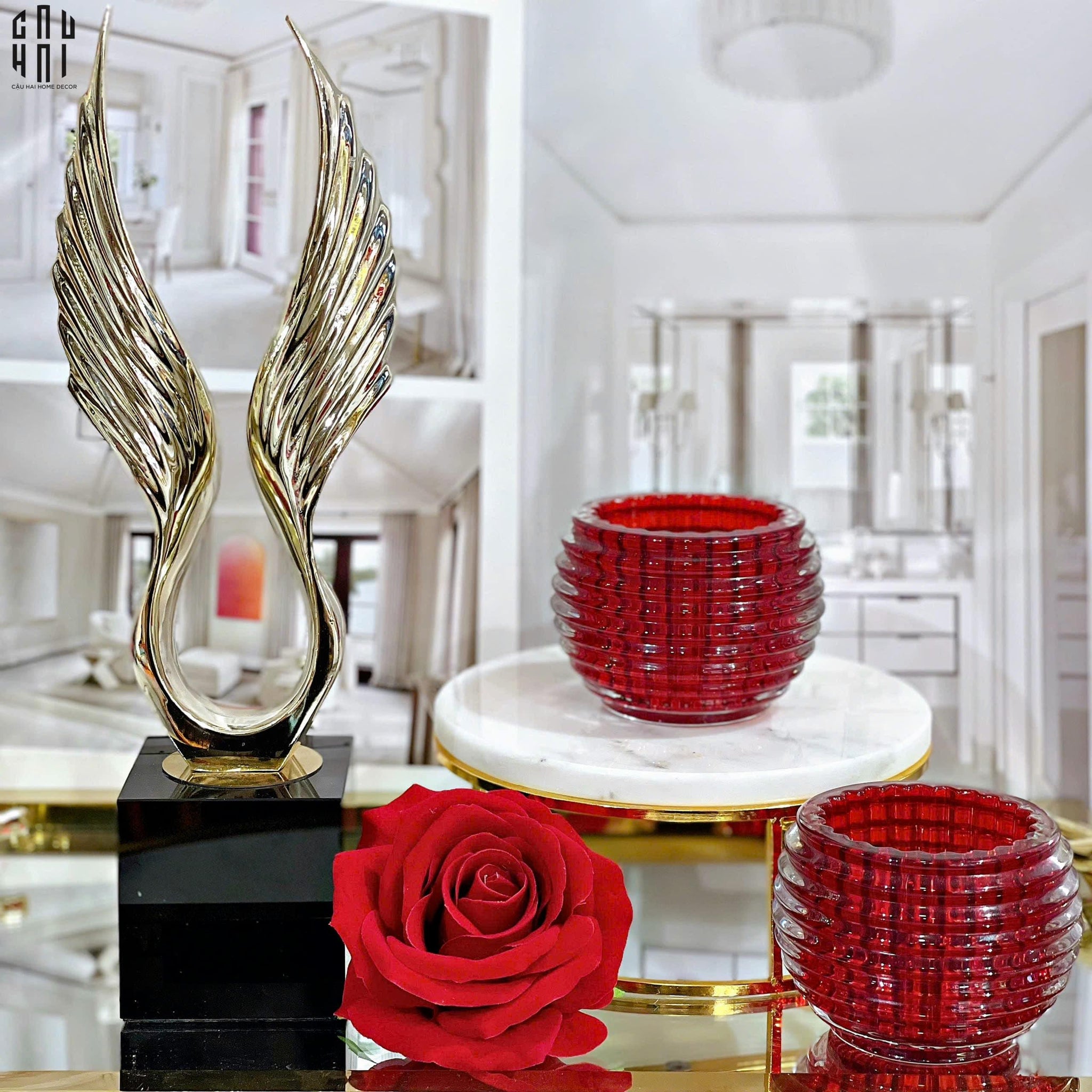 Lọ Nến Tini - Ruby - Ss25-NẾN TRANG TRÍ-CẬU HAI HOME DECOR