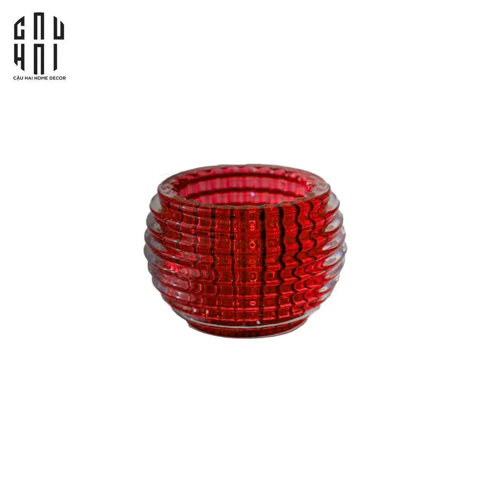 Lọ Nến Tini - Ruby - Ss25-NẾN TRANG TRÍ-CẬU HAI HOME DECOR
