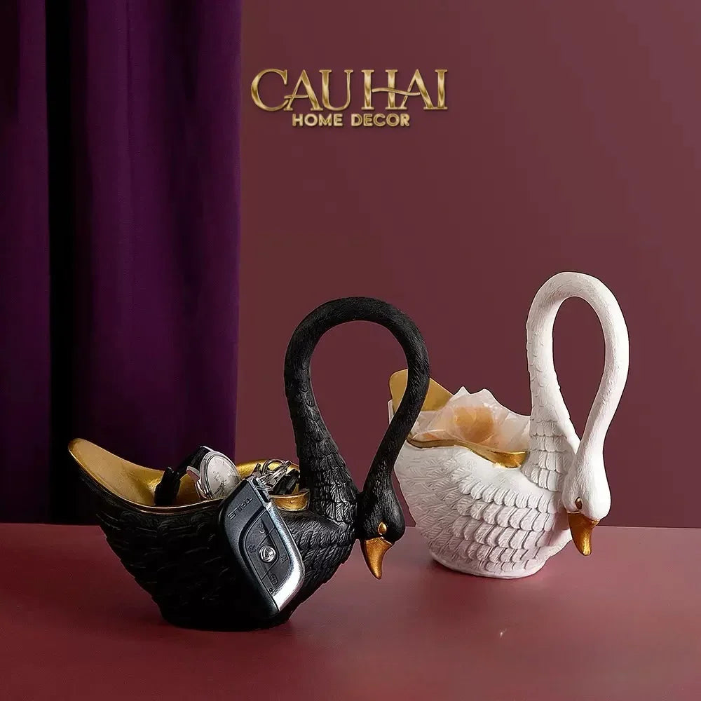 Lọ Swan D'Or Vessel-HŨ TRANG TRÍ-CẬU HAI HOME DECOR