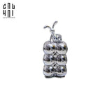 Lọ Tăm Silver Miley - Red Bow Ss25-HŨ TRANG TRÍ-Đối tác tại Trung Quốc theo từng đơn đặt hàng-CẬU HAI HOME DECOR