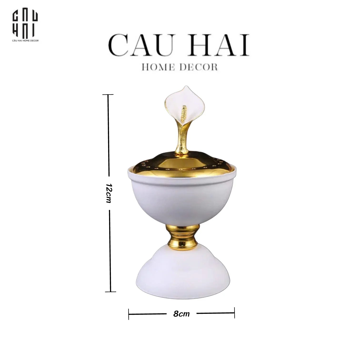 Lọ Trầm Hương Calla Flame Jar-HŨ TRANG TRÍ-CẬU HAI HOME DECOR