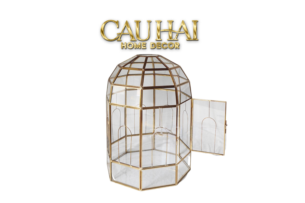 Lồng Kính Hoa Nghệ Thuật – Jardin Impérial H40-BÀN TRANG ĐIỂM-CẬU HAI HOME DECOR-CẬU HAI HOME DECOR