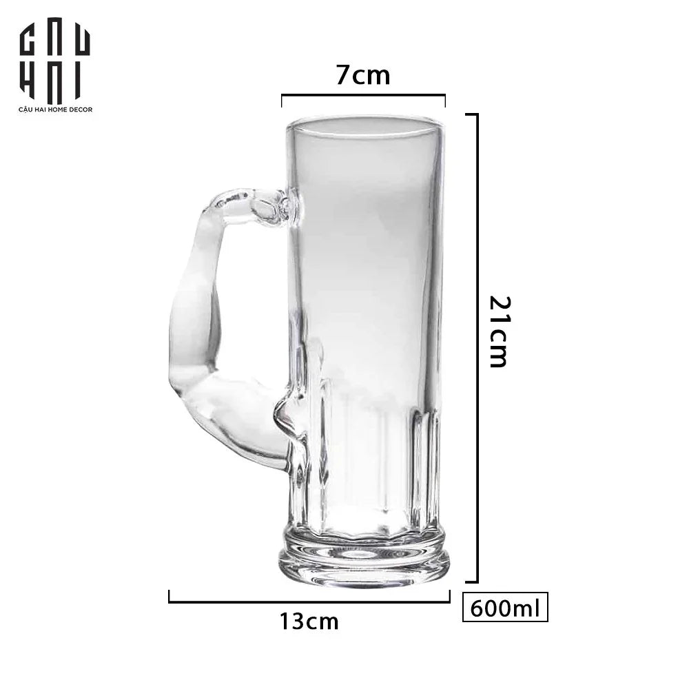 Ly Bia Thuỷ Tinh Hercules 600Ml-LY THỦY TINH-CẬU HAI HOME DECOR