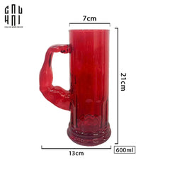Ly Bia Thuỷ Tinh Hercules 600Ml - Red-LY THỦY TINH-CẬU HAI HOME DECOR