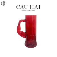 Ly Bia Thuỷ Tinh Hercules 600Ml - Red-LY THỦY TINH-CẬU HAI HOME DECOR