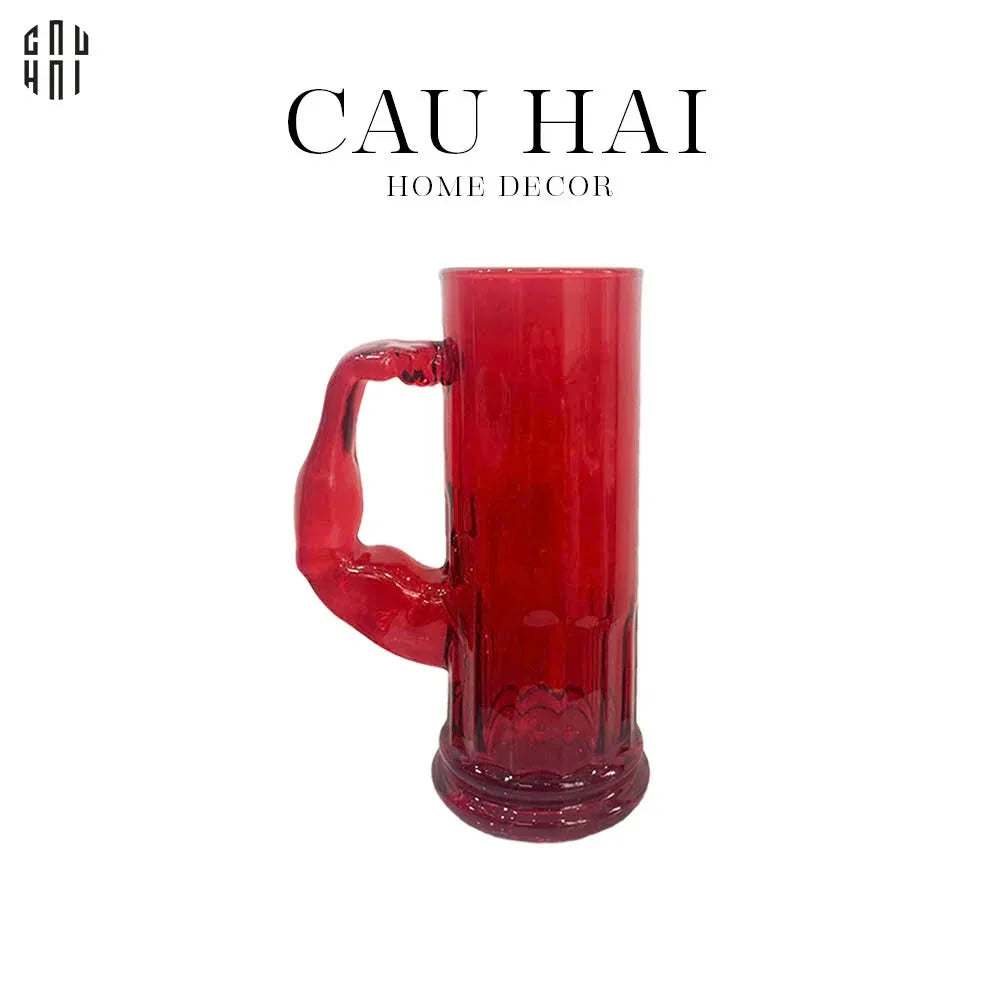 Ly Bia Thuỷ Tinh Hercules 600Ml - Red-LY THỦY TINH-CẬU HAI HOME DECOR