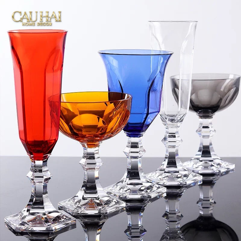 Ly Vang PP Acrylic Đỏ Alluriyyll - PP Acrylic Ruby Rouge Wines Glasses H18.5 270ML-LY THỦY TINH-CẬU HAI HOME DECOR