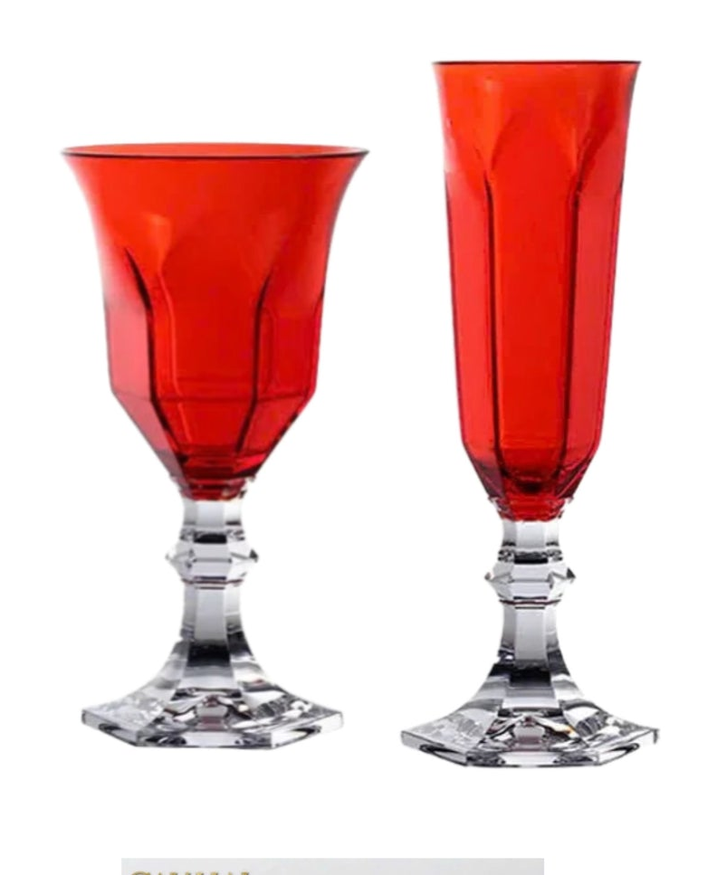 Ly Champagne PP Acrylic Đỏ Allure - PP Acrylic Ruby Red Flute Champagne Glasses H21 180ML-LY THỦY TINH-Đối tác tại Trung Quốc theo từng đơn đặt hàng-CẬU HAI HOME DECOR