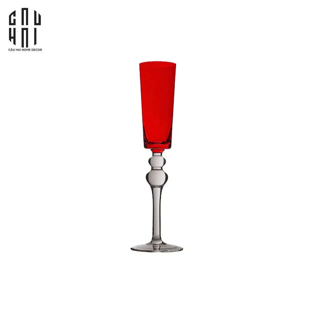 Ly Champagne Thuỷ Tinh Lily - Red 8x29 200ml Crimson Peak Champagne Flute Glasses-LY THỦY TINH-CẬU HAI HOME DECOR