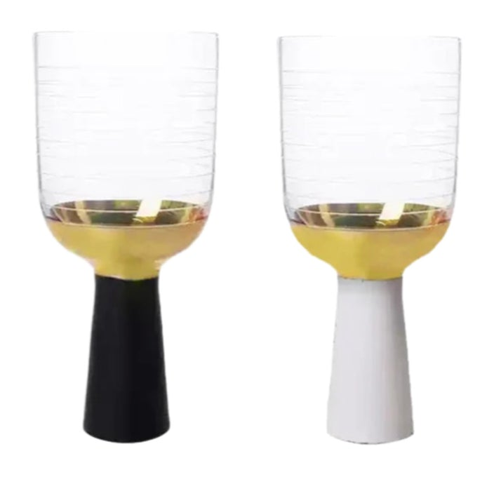 Ly Cocktails Thuỷ Tinh Trắng Opaline Mermaid - Aurealia Gold 19x8.6 400ml-LY THỦY TINH-Đối tác tại Trung Quốc theo từng đơn đặt hàng-CẬU HAI HOME DECOR