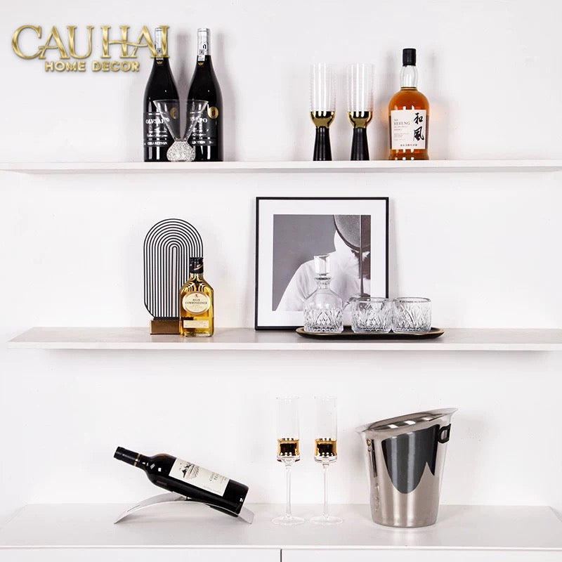 Ly Cocktails Thuỷ Tinh Đen - Malta Black Knight - Allure Gold 19x8.6 400ml-LY THỦY TINH-CẬU HAI HOME DECOR