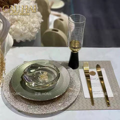 Ly Cocktails Thuỷ Tinh Đen - Malta Black Knight - Allure Gold 19x8.6 400ml-LY THỦY TINH-CẬU HAI HOME DECOR