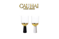Ly Cocktails Thuỷ Tinh Đen - Malta Black Knight - Allure Gold 19x8.6 400ml-LY THỦY TINH-CẬU HAI HOME DECOR