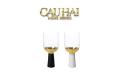 Ly Cocktails Thuỷ Tinh Đen - Malta Black Knight - Allure Gold 19x8.6 400ml-LY THỦY TINH-CẬU HAI HOME DECOR