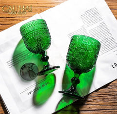 Ly Crystal Emerald Twist Cristalleries Goblet-LY THỦY TINH-CẬU HAI HOME DECOR