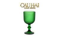 Ly Crystal Emerald Twist Cristalleries Goblet-LY THỦY TINH-CẬU HAI HOME DECOR