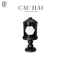Ly Đựng Nến Black Camélia-LY THỦY TINH-CẬU HAI HOME DECOR