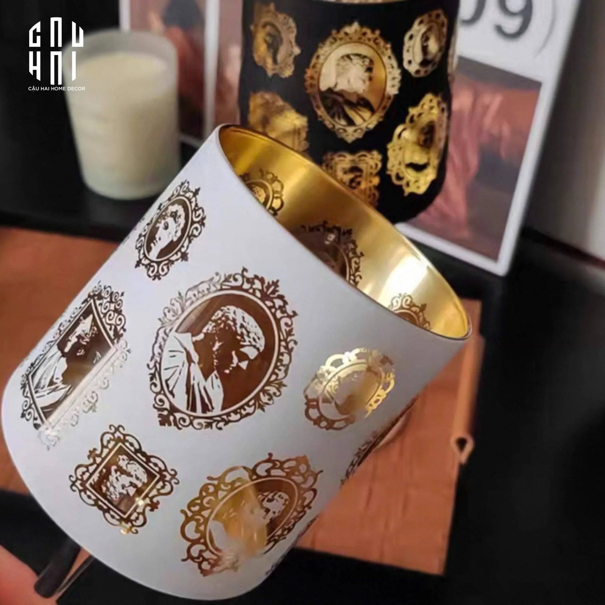 Ly Đựng Nến Royalty-LY THỦY TINH-CẬU HAI HOME DECOR